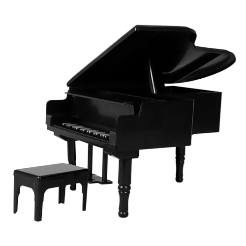 DIKACA Miniatur Klavier Set Für Puppenhaus Schwarzes Klavier Mit Hocker Musikinstrument Für Puppenhaus Dekoration Puppenhaus Miniaturen Zubehör 1 Set DIKACA Miniatur Klavier Set Für Puppenhaus Schwarzes Klavier Mit Hocker Musikinstrument Für Puppenhaus Dekoration Puppenhaus Miniaturen Zubehör 1 Set von DIKACA