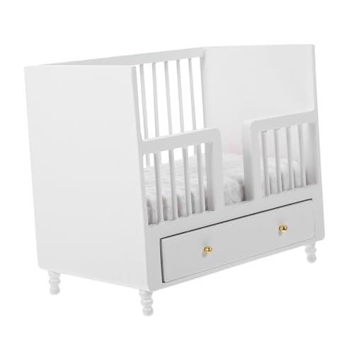 DIKACA 12 Puppenmöbel Doll Crib Für Kinderzimmer Ideales Zubehör Für Puppenhaus Und Miniatur Szenen DIKACA 12 Puppenmöbel Doll Crib Für Kinderzimmer Ideales Zubehör Für Puppenhaus Und Miniatur Szenen von DIKACA