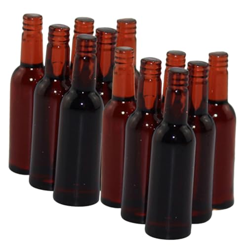 DIKACA Puppenhaus Mini 18 Pack Harz Miniatur Wein Flaschen Miniatur Zubehör Spielzeug von DIKACA