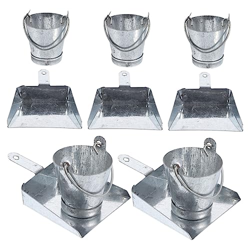DIKACA 10 Stücke Miniatur Dekorative Eimer Kehrschaufeln Miniatur Ornament Für Jungen Und Mädchen DIKACA 10 Stücke Miniatur Dekorative Eimer Kehrschaufeln Miniatur Ornament Für Jungen Und Mädchen von DIKACA