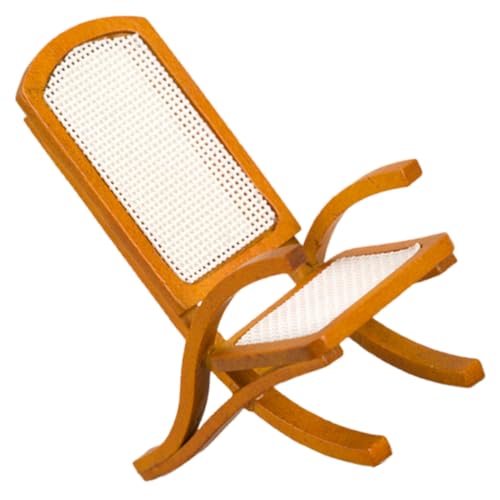 DIKACA Miniaturstuhl für Puppenhaus Antikes Design aus Rattan Dekoration und Requisite Langlebiges Miniaturmöbel für Sammler DIKACA Miniaturstuhl für Puppenhaus Antikes Design aus Rattan Dekoration und Requisite Langlebiges Miniaturmöbel für Sammler von DIKACA