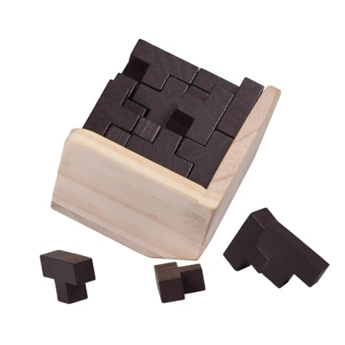 DIKACA Minsuo fokussiert Kinder Puzzle Geschenke für Erwachsene Erwachsene Puzzle logikspiel fleab Puzzlematte Spielzeug beiläufig Luban-Schloss Kombination hölzern von DIKACA