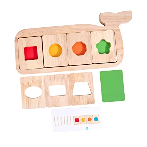 DIKACA Montessori Geometrisches Puzzle Aus Für Buntes Lernspielzeug Zur Form Und Farberkennung Stapelspielzeug Für Frühkindliche Bildung Für Jungen Und ädchen Ab 3 von DIKACA