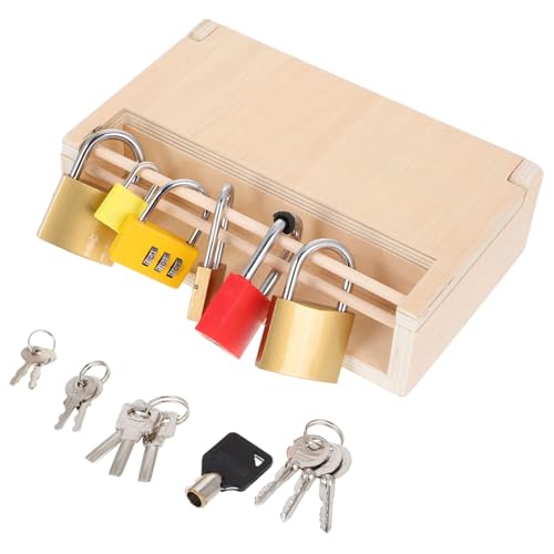 DIKACA Montessori Holzspielzeug Set Lernspielzeug mit Schlössern und Schlüsseln für Kleinkinder Konzentrationsförderung und Kognitive Entwicklung für Jahren DIKACA Montessori Holzspielzeug Set Lernspielzeug mit Schlössern und Schlüsseln für Kleinkinder Konzentrationsförderung und Kognitive Entwicklung für Jahren von DIKACA