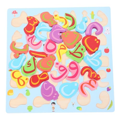 DIKACA Montessori Wood Alphabet Puzzle Für Kinder Früh Bildung Spielzeugbrief Lernen Und Passendes Spiel Für Kinder von DIKACA
