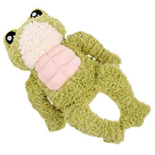 DIKACA Muskeltierpuppe Froschspielzeug Für Den Haushalt Kinderpuppe Dekoratives Kinderspielzeug Kinderfroschpuppe Kuscheltier Gefüllter Frosch Gefüllte Froschpuppe Pp Baumwolle von DIKACA