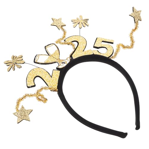 DIKACA Neujahrs Stirnband Silvester Buntes Haar Neujahrs Stirnband Neujahrsparty Zubehör Requisite Für Erwachsene Feier Kopfbedeckung Festlich 2025 Stirnbänder Neujahrs DIKACA Neujahrs Stirnband Silvester Buntes Haar Neujahrs Stirnband Neujahrsparty Zubehör Requisite Für Erwachsene Feier Kopfbedeckung Festlich 2025 Stirnbänder Neujahrs von DIKACA