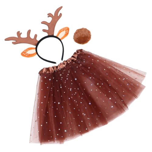 DIKACA Niedliches Ohr und Geweihstirnband mit Tutu Rock Weiches Plüschmaterial Bequemes Tier Cosplay Zubehör für Mädchen Geeignet für Fasching Party Halloween und Fotosessions DIKACA Niedliches Ohr und Geweihstirnband mit Tutu Rock Weiches Plüschmaterial Bequemes Tier Cosplay Zubehör für Mädchen Geeignet für Fasching Party Halloween und Fotosessions von DIKACA