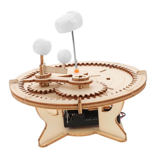 DIKACA Orbiter Bausätze Wissenschaftliches Rätsel Wissenschaftliche Werkzeuge Bausteine Geographie -Puzzle Solarsystem Wissenschaftliches Lernspielzeug Holz Khaki von DIKACA
