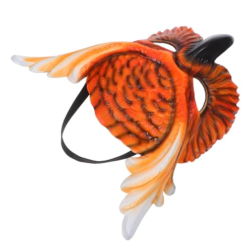DIKACA Owl Half Face Mask Halloween Animal Costume Accessory PP Plastic Masquerade Carnival Cosplay Party Performance von DIKACA