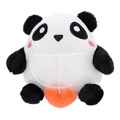 DIKACA Panda-Puppe Cartoon-tierspielzeug Gefülltes Puppengeschenk Stofftierpuppe Gefüllte Puppe Black Plüsch von DIKACA