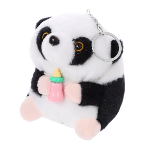 DIKACA Panda-Spielzeug schöne Panda-Puppe Panda-Plüsch-Schlüsselanhänger roter Panda plüschtier Panda Spielzeug deko Kuscheltier Cartoon-Puppe Schlüsselanhänger mit Tierstoffpuppe Sanft von DIKACA