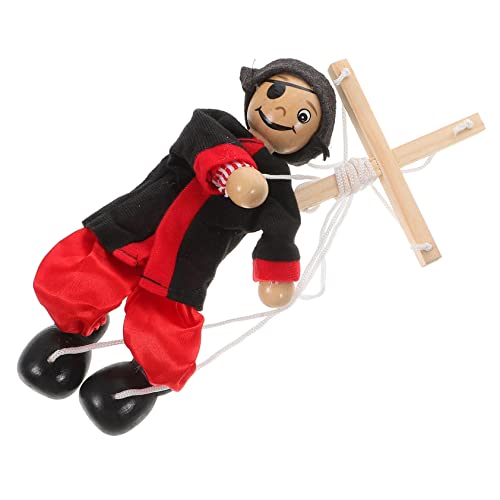 DIKACA Party Lustige Clown Puppe mit Zugschnur Handpuppe Marionettenpuppe Piraten Kegelpuppe Marionettenspielzeuge Puppenspiel für Schnur Interaktives Marionette Vintage Spielzeug DIKACA Party Lustige Clown Puppe mit Zugschnur Handpuppe Marionettenpuppe Piraten Kegelpuppe Marionettenspielzeuge Puppenspiel für Schnur Interaktives Marionette Vintage Spielzeug von DIKACA