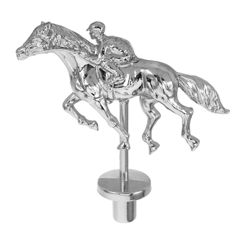 DIKACA Pferderennen Schachfiguren Derby Spiel Befreien Erwachsene Ersatz Rennen Racing Board Farbe Legierung Silber von DIKACA