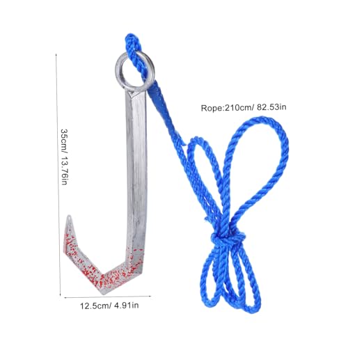 DIKACA Piratenkostüm Kunststoffhaken mit Seil Realistisches Piraten Cosplay Zubehör Leichtes Strapazierfähiges Party requisit für Rollenspiele und Halloween Verkleidungen DIKACA Piratenkostüm Kunststoffhaken mit Seil Realistisches Piraten Cosplay Zubehör Leichtes Strapazierfähiges Party requisit für Rollenspiele und Halloween Verkleidungen von DIKACA