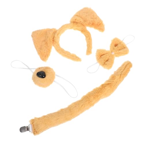 DIKACA Plüsch Hund Ohren Stirnband und Set Cartoon Welpen Cosplay Accessoire für Frauen und Mädchen Tierkostüm für Karneval Themenparty und Festliche Anlässe DIKACA Plüsch Hund Ohren Stirnband und Set Cartoon Welpen Cosplay Accessoire für Frauen und Mädchen Tierkostüm für Karneval Themenparty und Festliche Anlässe von DIKACA