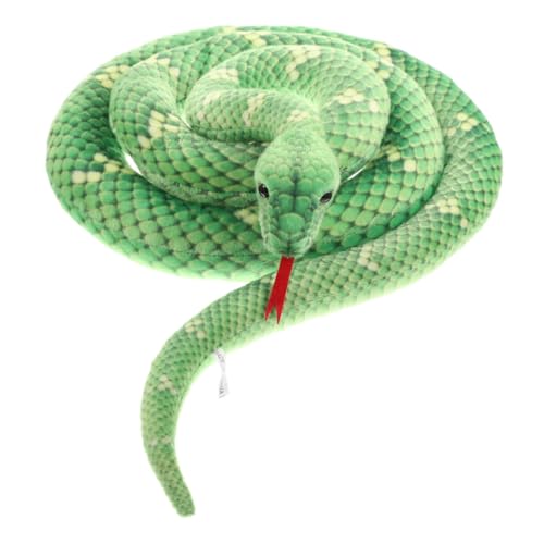 DIKACA Ornament Plüschschlange Tierschlangen Gefälschte Schlangen-Requisiten Spukhaus-Requisiten Wackelnde Schlangen Schlangen-plüschtier Kuscheltiere, Dekorationen Stoff Halloween Kind von DIKACA