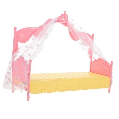 DIKACA Mini-puppenhaus-möbelset Für Mädchen Prinzessinnenbett Mit Schlafvorhang Maßstab 30 cm Rollenspiel-puppenhaus-zubehör Für Spielzeughaus DIKACA Mini-puppenhaus-möbelset Für Mädchen Prinzessinnenbett Mit Schlafvorhang Maßstab 30 cm Rollenspiel-puppenhaus-zubehör Für Spielzeughaus von DIKACA