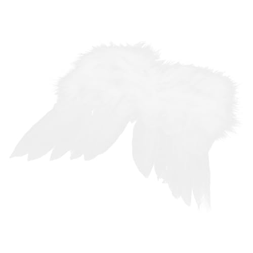 DIKACA Puppe Cosplay Engelsflügel Realistisch Zubehör Modisches Engelsflügel- Puppen-engelsflügel-Requisiten Engelsflügel Für Puppe Dekorative Puppenengelsflügel Feder Weiß von DIKACA