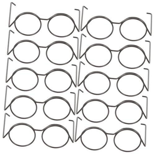 DIKACA Puppen Brillen Mini Puppenbrille Miniatur Brillen Für Puppen Modeaccessoires Runde Rahmenlose Brille Für Kreatives Puppenspiel Und Rollenspiele Mini Brillen Basteln DIKACA Puppen Brillen Mini Puppenbrille Miniatur Brillen Für Puppen Modeaccessoires Runde Rahmenlose Brille Für Kreatives Puppenspiel Und Rollenspiele Mini Brillen Basteln von DIKACA