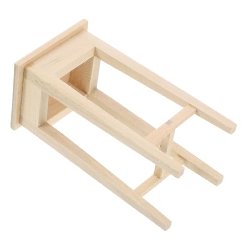 DIKACA Miniaturhocker Für Puppenhaus Miniaturmöbel Holzhocker Für Jungen- Und Mädchenzimmer Und Lernspielzeug DIKACA Miniaturhocker Für Puppenhaus Miniaturmöbel Holzhocker Für Jungen- Und Mädchenzimmer Und Lernspielzeug von DIKACA