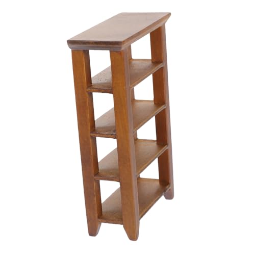DIKACA Mini-bücherregal Zur Dekoration Winzige Möbel Holz Miniatur-möbelset Mini-schmuck Für Zuhause von DIKACA
