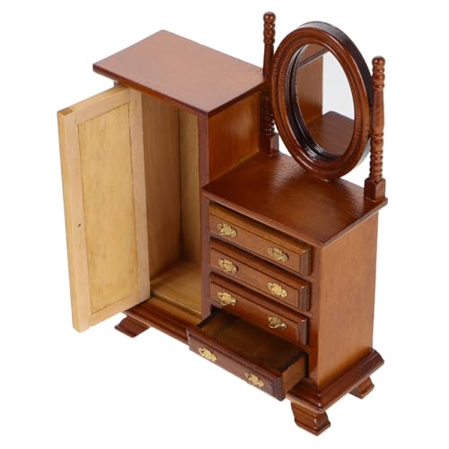 DIKACA Puppenhausmöbel Miniaturtisch Möbelmodell Puppenhauszubehör Puppenhaus kleine Kommode Puppenhauskommode Miniatur-Schrankmodell Kleine Kommode im Schlafzimmer Schiene Hellbraun DIKACA Puppenhausmöbel Miniaturtisch Möbelmodell Puppenhauszubehör Puppenhaus kleine Kommode Puppenhauskommode Miniatur-Schrankmodell Kleine Kommode im Schlafzimmer Schiene Hellbraun von DIKACA