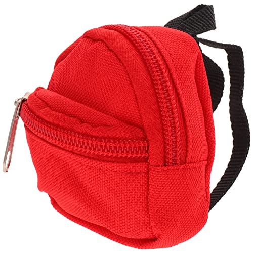 DIKACA Puppenrucksack Zubehör für Babypuppen Mini-Puppenrucksäcke rot Babypuppenkleidung für kinderspielzeug Mini-Puppentasche Puppenschultasche Polyester DIKACA Puppenrucksack Zubehör für Babypuppen Mini-Puppenrucksäcke rot Babypuppenkleidung für kinderspielzeug Mini-Puppentasche Puppenschultasche Polyester von DIKACA