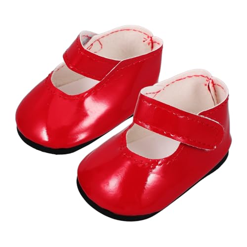 DIKACA Fingerstiefel-Set Für 18-Zoll-Puppen Pu-Leder-Abendschuhe Für Puppen Spielkostüme von DIKACA