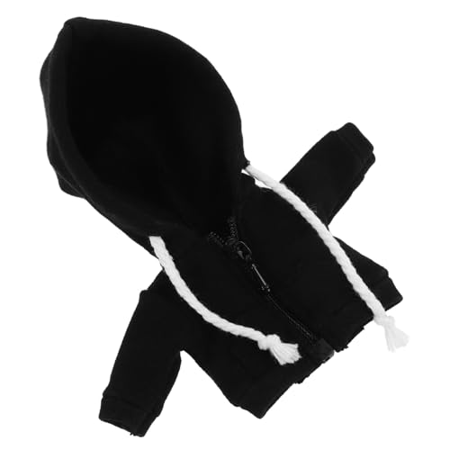 DIKACA Puppenspielzeug Drag Sweatshirt Mantel Puppenkleidungszubehör DIY Puppenkleidung Puppen-Outfit puppenkleidung selber Machen Puppenkleidung verkleiden Sich Kostümpuppe Stoff Schwarz von DIKACA