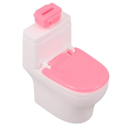 DIKACA Puppentoilettenspielzeug Zubehör kleine Hausmöbel Puppenstubenmöbel Kunststoff Puppenhaus Möbel Mini-Basteldekore realistische Toilette Badezimmermodell Plastik DIKACA Puppentoilettenspielzeug Zubehör kleine Hausmöbel Puppenstubenmöbel Kunststoff Puppenhaus Möbel Mini-Basteldekore realistische Toilette Badezimmermodell Plastik von DIKACA