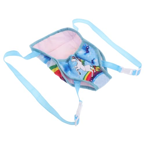 DIKACA Puppentrage Für Puppen 18 Zoll Amerikanischer Puppenrucksack Babytrage Weiches Plüschtier Druck Tier Tragetuch Set Trage Baby von DIKACA