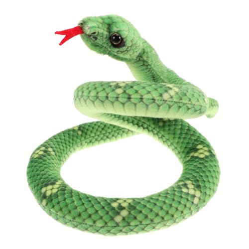 DIKACA Realistische Plüschschlange Bequeme Schlangenpuppe Für Partys Und Halloween Dekoration Lebensnahe Stofftier Requisite Grüne Schlange Für Kreative Streiche DIKACA Realistische Plüschschlange Bequeme Schlangenpuppe Für Partys Und Halloween Dekoration Lebensnahe Stofftier Requisite Grüne Schlange Für Kreative Streiche von DIKACA