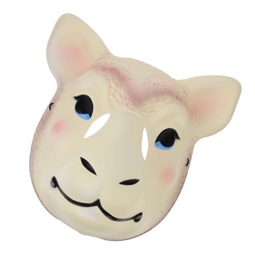 DIKACA Realistische Schaf Maske Tierkostüm Vollgesichtsmaske Flexibel Leicht Halloween Party Maskenball Cosplay Bühnenperformance Wiederverwendbar Komfortabel Atmungsaktiv von DIKACA