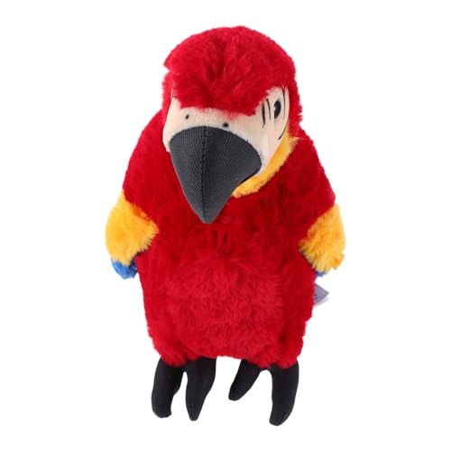 DIKACA Realistisches Papagei Plüschtier Lebensechte Vogel Deko Weiches Stofftier für Kreative Inneneinrichtung Party Dekoration Vielseitige Papagei Plüschpuppe von DIKACA