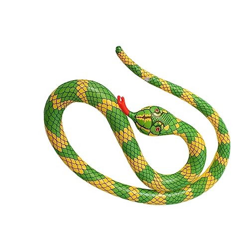 DIKACA Requisitenspielzeug Schlange für kinderspielzeug ziernieten spielsachen fensterdekoration Schlangenmodell-Ornament Simulation Schlangenmodell Yellow von DIKACA