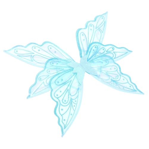 DIKACA Schmetterlingsflügel Kinderkostüm Zauberflügel Cosplay Party Deko Flügel für Mädchen Blau Glitzer Kleines Modell DIKACA Schmetterlingsflügel Kinderkostüm Zauberflügel Cosplay Party Deko Flügel für Mädchen Blau Glitzer Kleines Modell von DIKACA