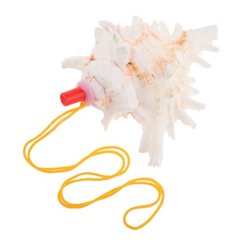 DIKACA Schraubwinkelpfeife Muschelpfeifen Zur Dekoration Dekomuscheln Blashorn Notfallpfeife Trainingspfeife Muscheln Zum Dekorieren Muscheldekor Conch von DIKACA