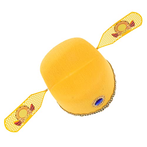 DIKACA Schwarzer Hut des Vermögenshutes Kindermützen Jungen verrückt Jugendhüte für Jungen kahle Kappe Party lustig Kinderhut-Requisite Performance-Hut gefühlt Yellow DIKACA Schwarzer Hut des Vermögenshutes Kindermützen Jungen verrückt Jugendhüte für Jungen kahle Kappe Party lustig Kinderhut-Requisite Performance-Hut gefühlt Yellow von DIKACA