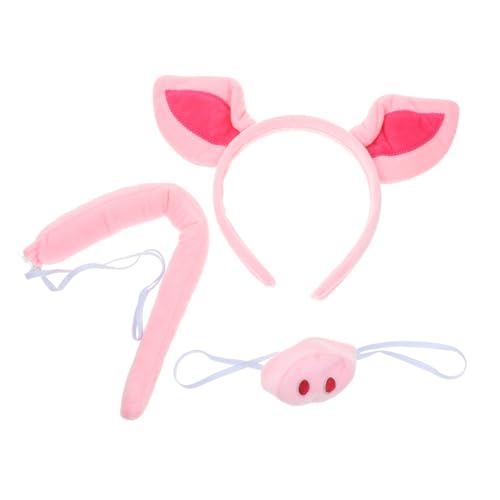 DIKACA Schwein Kostüm Set Teilig Rosa Weiches Tier Stirnband mit Schwein Nase Kreatives Party Zubehör für Fasching Halloween Karneval Geburtstag Cosplay Langlebig und DIKACA Schwein Kostüm Set Teilig Rosa Weiches Tier Stirnband mit Schwein Nase Kreatives Party Zubehör für Fasching Halloween Karneval Geburtstag Cosplay Langlebig und von DIKACA