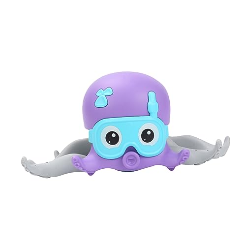 DIKACA Schwimmender Oktopus Kriechendes -duschspielzeug Oktopus Bad Kinderbad Octopus Kreatives Krabbelndes Oktopus- Violett Plastik von DIKACA
