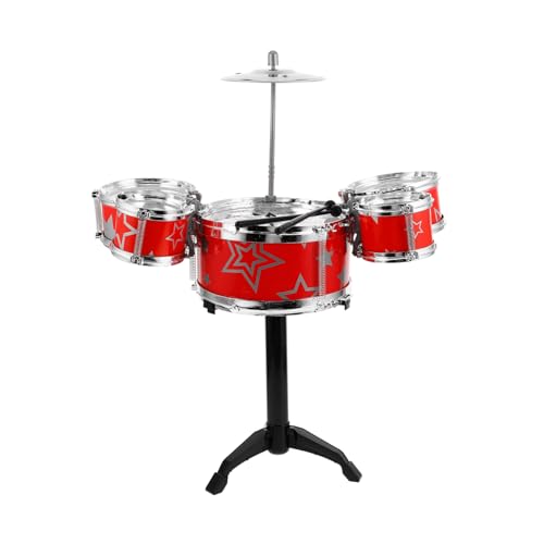 DIKACA Set Simuliertes Schlagzeug Kleinkindspielzeug Spielzeugtrommel Mini Trommel Rhythmusspiel Babytrommeln Jazztrommel Kleinkindinstrumente Kleinkind Musikinstrumente von DIKACA