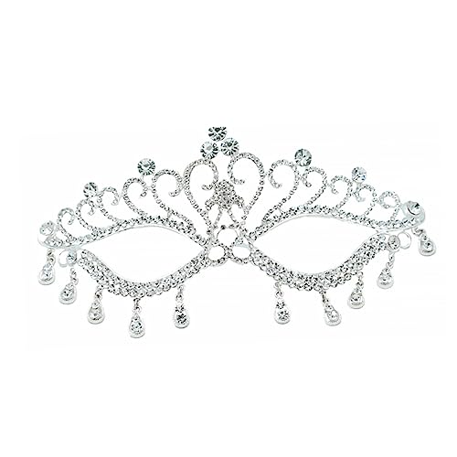 DIKACA Silberne Masquerade Maske Damen Party Gesichtsdekoration Halloween Karneval Kostümierter Ball Leichte Strassverzierte Performance Maske DIKACA Silberne Masquerade Maske Damen Party Gesichtsdekoration Halloween Karneval Kostümierter Ball Leichte Strassverzierte Performance Maske von DIKACA