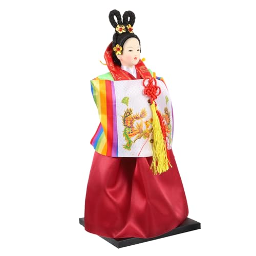 DIKACA Silk Man Puppenzubehör Puppe Im Koreanischen Stil Hanbok-Puppe Aus Koreanischem Handwerk Koreanische Traditionelle Hanbok-statuen Koreanische Traditionelle Hanbok-Puppe Seidentuch von DIKACA