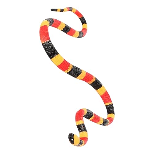 DIKACA Simulationsschlangenmodell Tischplatten-schlangenornament Dehnbares Schlangenspielzeug Halloween-Spielzeug Gefälscht Desktop-Spielzeug Hüpfspielzeug Falsche Schlange Kind PVC Tier von DIKACA