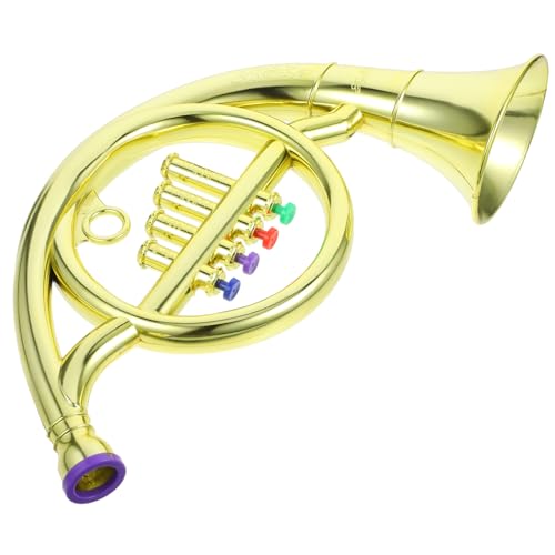 DIKACA Simulierte Musikinstrumente Instrumente Musikspielzeug Modelle Lustiges Spielzeughorn Kinderhorn Versorgung Sicheres Horn Kompaktes Kinderhorn Trompete Für Goldener von DIKACA