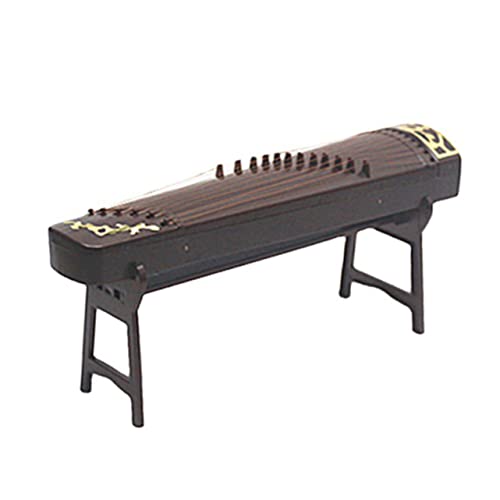 DIKACA Simuliertes Guzheng Miniatur-spielzeugmodell Fairer Garten Vintage-dekor Musikspielzeug Für Kinder Innendekoration Spielzeuge Mini-hauszubehör Zither Möbel Klassisch Plastik von DIKACA