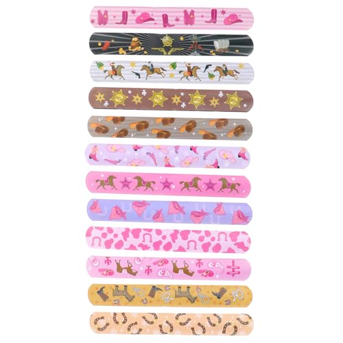 DIKACA Slap Bracelet Party Party Armband Western Party Slap Armbänder Partygeschenke Slap Armbänder Süße Slap Armbänder Slapbands im Western Stil Pferde Armbänder Western Motto DIKACA Slap Bracelet Party Party Armband Western Party Slap Armbänder Partygeschenke Slap Armbänder Süße Slap Armbänder Slapbands im Western Stil Pferde Armbänder Western Motto von DIKACA
