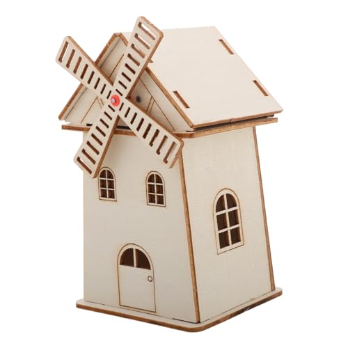 DIKACA Solarbetriebene aus Holz Unvollendetes DIY für Künstlerisches Bastelprojekt mit Montessori Holzspielzeug zur Heimdekoration DIKACA Solarbetriebene aus Holz Unvollendetes DIY für Künstlerisches Bastelprojekt mit Montessori Holzspielzeug zur Heimdekoration von DIKACA