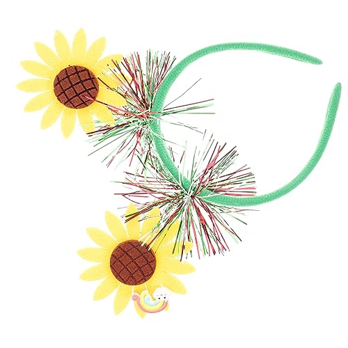 DIKACA Sonnenblumenstirnbänder für Frauen Cosplay Stirnband Sonnenblumen Stirnband Sonnenblumen Haarkranz Sonnenblumen Lametta Kopfbedeckung Mädchenkopfschmuck Kopfbopper Festival DIKACA Sonnenblumenstirnbänder für Frauen Cosplay Stirnband Sonnenblumen Stirnband Sonnenblumen Haarkranz Sonnenblumen Lametta Kopfbedeckung Mädchenkopfschmuck Kopfbopper Festival von DIKACA